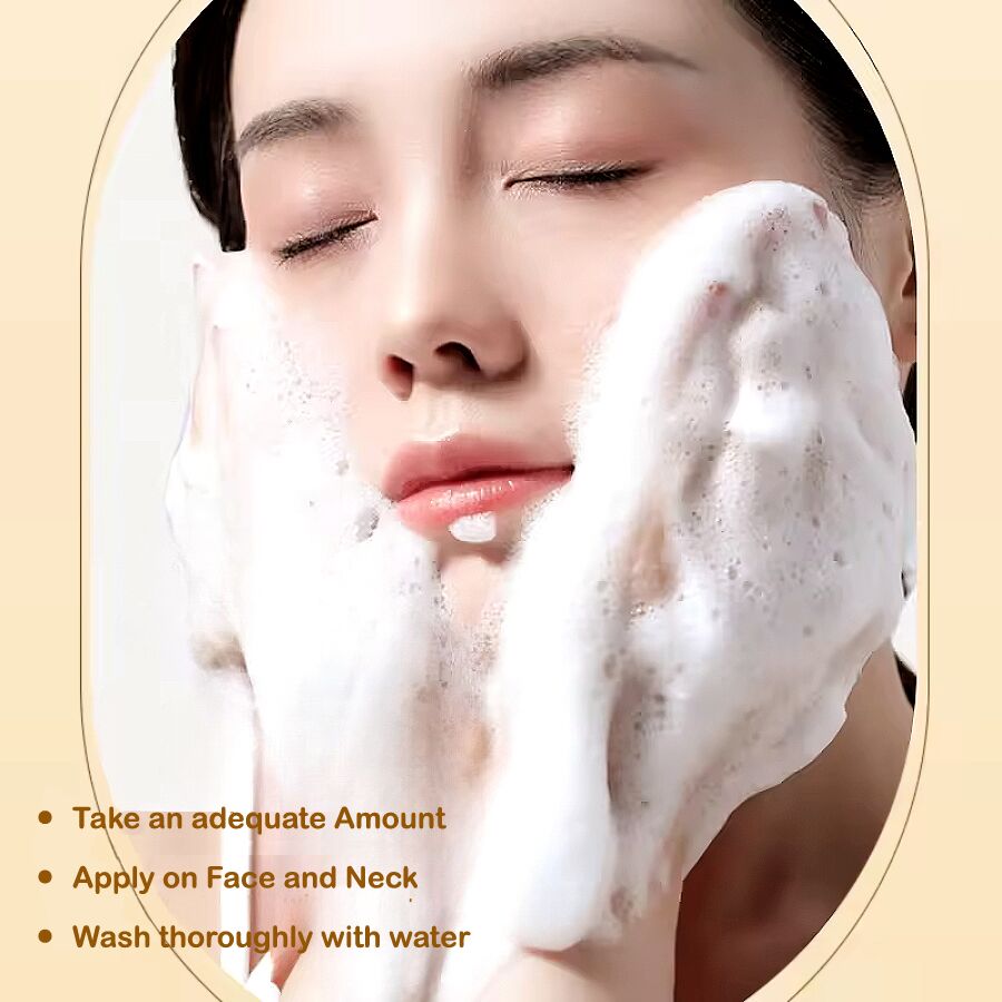 Rice moisturizing Cleanser, How to use the facewash (8)